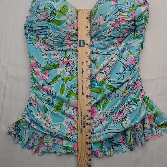 Lilly Pulitzer Carmen Tankini Sway This Way Tankini top Multicolor Size 12 - Picture 4 of 7